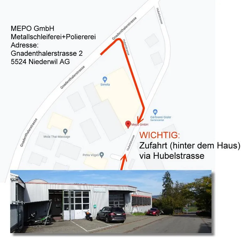 mepo metallschleiferei poliererei iederwil schweiz zufahrt 02